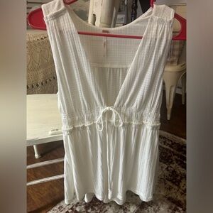 Free People white sleeveless top, size L